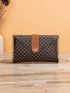 Geometric Pattern Envelope Bag Small Elegant