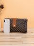 Geometric Pattern Envelope Bag Small Elegant