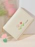 Flower Graphic Small Wallet Trifold Preppy