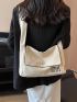 Medium Messenger Bag Letter Patter Flap For Daily