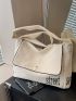Medium Messenger Bag Letter Patter Flap For Daily
