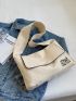 Medium Messenger Bag Letter Patter Flap For Daily