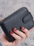 Zipper Small Wallets Women Bag Fashion Pu Bank Card Holder Coin Purses Girl Purse Wallet For Female Money Clips Portable Clutch Bag Organizer
