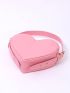Heart Shape Novelty Bag Pink Cute Top Handle