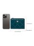 Geometric Pattern Small Wallet Metal Decor With Zipper Credit Card Holder For Daily