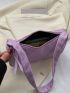 Small Hobo Bag Lilac Purple Minimalist Top Handle For Daily