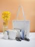 4pcs Bag Set Tote Shoulder Crossbody Bag Coin Purse Quilted PU, Best Work Bag For Women