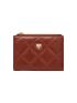 Quilted Small Wallet Fox Decor PU
