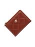 Quilted Small Wallet Fox Decor PU