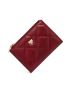 Quilted Small Wallet Fox Decor PU