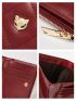Quilted Small Wallet Fox Decor PU