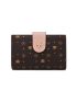 Geometric & Fox Pattern Small Wallet PU