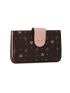 Geometric & Fox Pattern Small Wallet PU