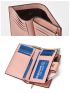 Geometric & Fox Pattern Small Wallet PU