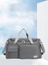 Travel Bag Luggage Handbag Women's Shoulder Bag Large Capacity Men's Waterproof Nylon Sports Gym Bag Ladies Crossbody Bag Letter Patch Decor Duffel Bag