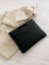 Black Envelope Bag Polyester Minimalist