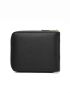 Letter Graphic Small Wallet PU Black