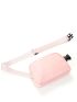 Release Buckle Decor Square Bag Pink Polyester