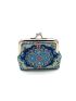 Geometric Pattern Coin Purse Kiss Lock Polyester, Mothers Day Gift For Mom