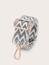 Adjustable Bag Strap Geometric Pattern Polyester