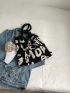 Letter Graphic Crochet Bag Vacation