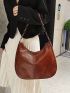 Large Capacity Hobo Bag PU Vintage