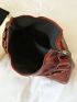Large Capacity Hobo Bag PU Vintage