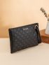 Geometric Pattern Square Bag Zipper Medium