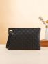 Geometric Pattern Square Bag Zipper Medium