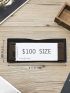 Letter Graphic Small Wallet Bifold Black Vintage