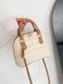 Plaid Embossed Dome Bag PU