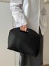 Large Clutch Bag Fashionable Crocodile Embossed Polyester