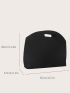 Large Clutch Bag Fashionable Crocodile Embossed Polyester