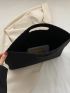 Large Clutch Bag Fashionable Crocodile Embossed Polyester