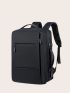 Medium Functional Backpack Minimalist Solid Color