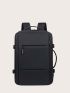 Medium Functional Backpack Minimalist Solid Color
