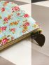 Fashion Floral Travel Cosmetic Bag Makeup Bag Case Women Canvas Zipper Beauty Wash Bag