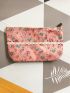 Fashion Floral Travel Cosmetic Bag Makeup Bag Case Women Canvas Zipper Beauty Wash Bag