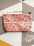 Fashion Floral Travel Cosmetic Bag Makeup Bag Case Women Canvas Zipper Beauty Wash Bag