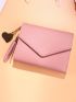Fashion Women's Pu Wallet Ladies Short Coin Purse Portable Card Holder Money Bags Id Credit Card Storage Purses Card Pack Organizer Wallets