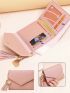 Fashion Women's Pu Wallet Ladies Short Coin Purse Portable Card Holder Money Bags Id Credit Card Storage Purses Card Pack Organizer Wallets