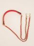 Chain Design Bag Strap Neon Red