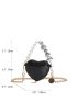 Crocodile Embossed Novelty Bag Faux Pearl Beaded Mini