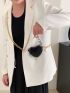 Crocodile Embossed Novelty Bag Faux Pearl Beaded Mini