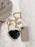 Crocodile Embossed Novelty Bag Faux Pearl Beaded Mini