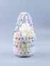 Beaded Bucket Bag Drawstring Design