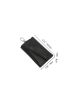 Genuine Leather Minimalist Key Case Black