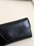 Genuine Leather Minimalist Key Case Black