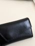 Genuine Leather Minimalist Key Case Black