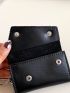 Genuine Leather Minimalist Key Case Black